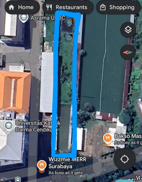 Dijual / Disewa Tanah Jalan Raya Merr